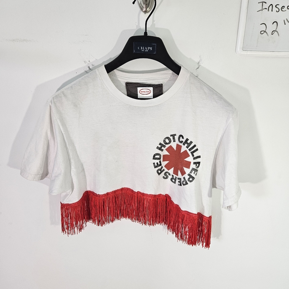 Women's Spenny Lane Custom Made Red Hot Chili Peppers Crop Top!